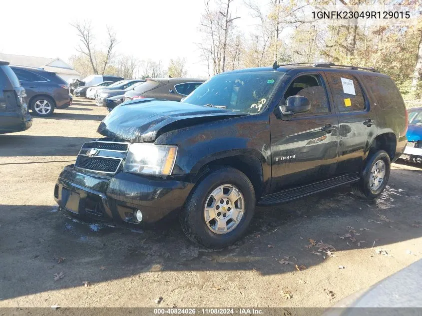 2009 Chevrolet Tahoe Lt1 VIN: 1GNFK23049R129015 Lot: 40824026