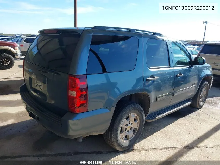 2009 Chevrolet Tahoe Ls VIN: 1GNFC13C09R290012 Lot: 40839295