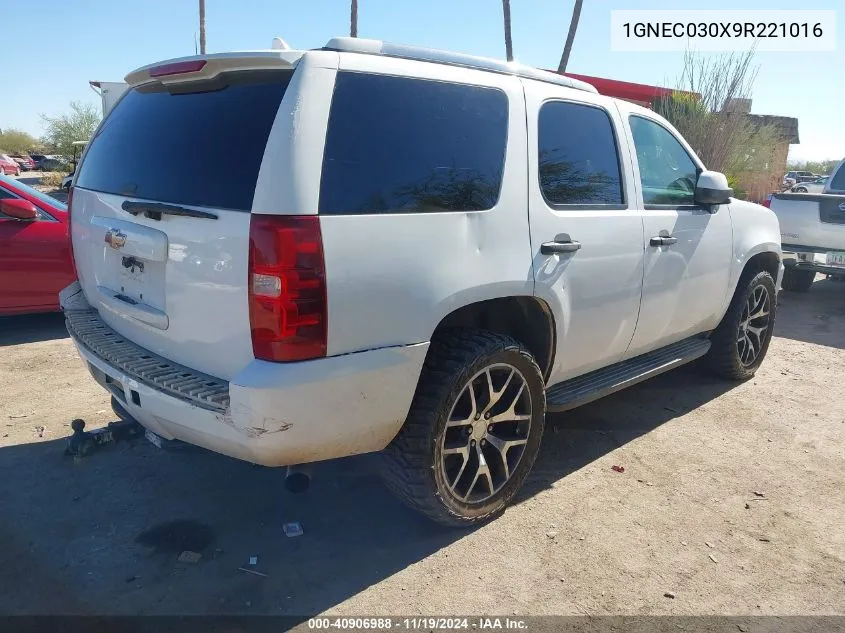 1GNEC030X9R221016 2009 Chevrolet Tahoe Police