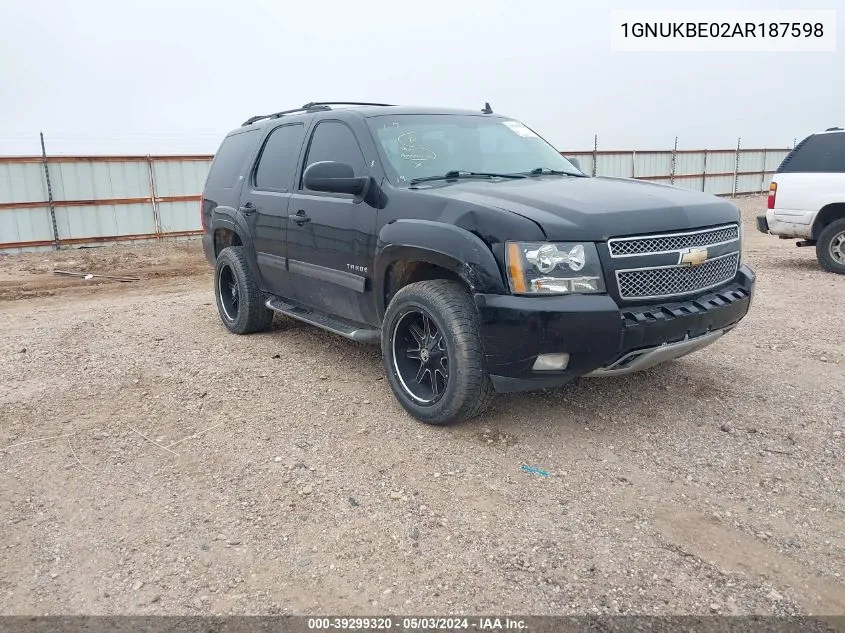 1GNUKBE02AR187598 2010 Chevrolet Tahoe Lt