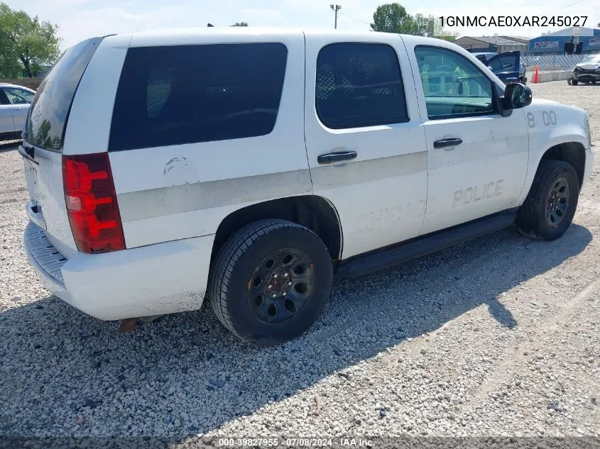 1GNMCAE0XAR245027 2010 Chevrolet Tahoe Ls