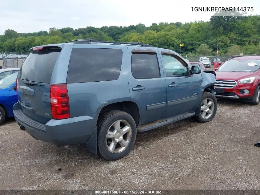 2010 Chevrolet Tahoe Lt VIN: 1GNUKBE09AR144375 Lot: 40115067