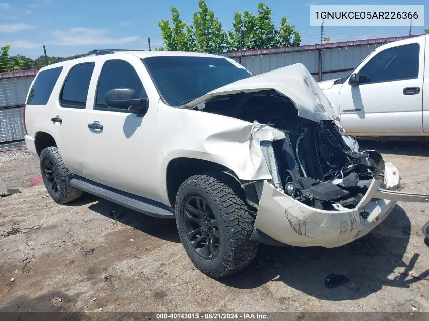 2010 Chevrolet Tahoe K1500 Ltz VIN: 1GNUKCE05AR226366 Lot: 40143015