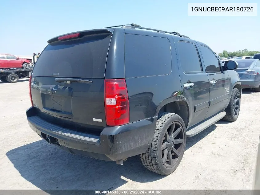 1GNUCBE09AR180726 2010 Chevrolet Tahoe C1500 Lt