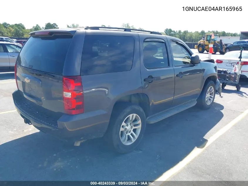 1GNUCAE04AR165965 2010 Chevrolet Tahoe Ls