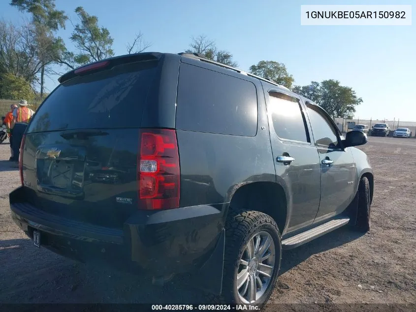 2010 Chevrolet Tahoe Lt VIN: 1GNUKBE05AR150982 Lot: 40285796