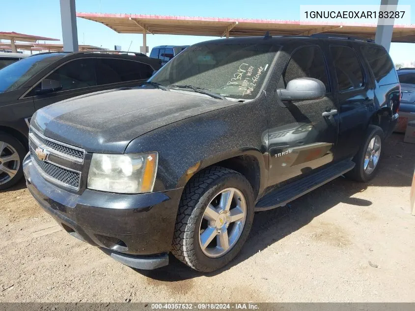 2010 Chevrolet Tahoe Ls VIN: 1GNUCAE0XAR183287 Lot: 40357532