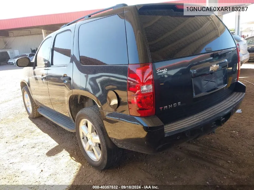 2010 Chevrolet Tahoe Ls VIN: 1GNUCAE0XAR183287 Lot: 40357532