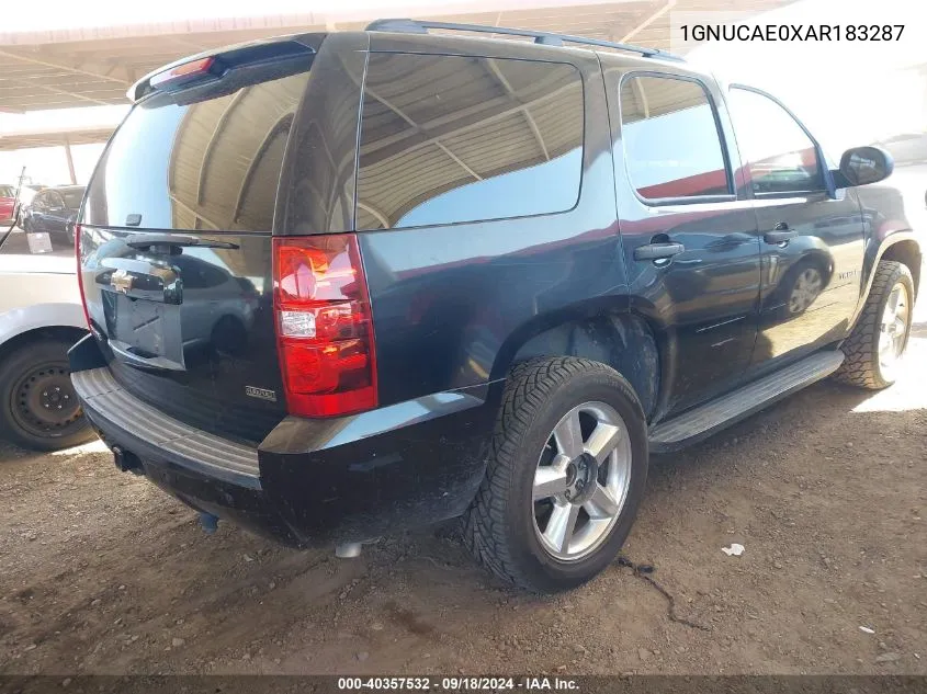 2010 Chevrolet Tahoe Ls VIN: 1GNUCAE0XAR183287 Lot: 40357532