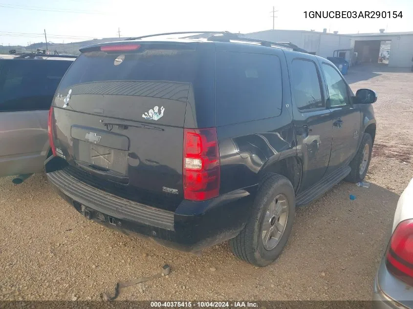 2010 Chevrolet Tahoe Lt VIN: 1GNUCBE03AR290154 Lot: 40375415