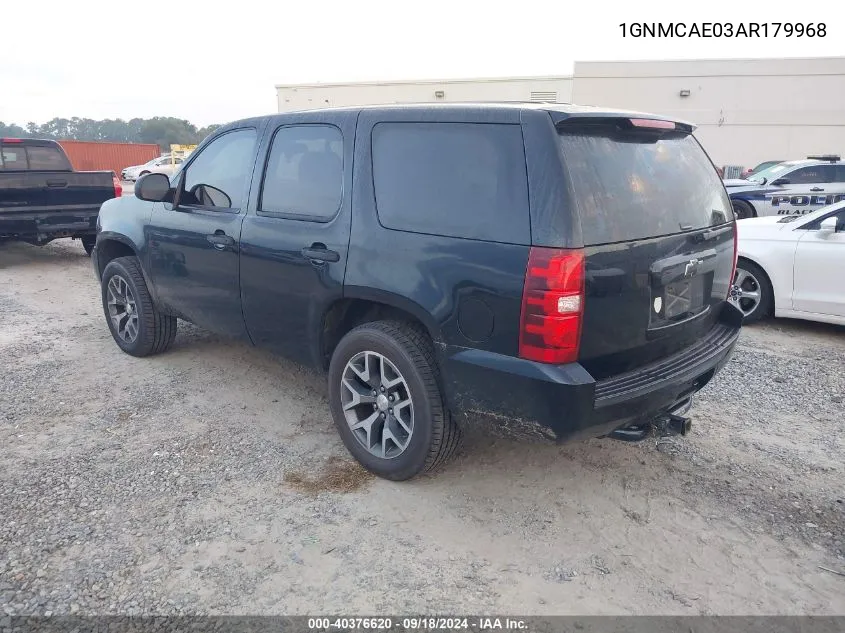 1GNMCAE03AR179968 2010 Chevrolet Tahoe C1500 Ls