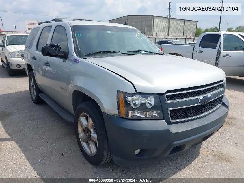 2010 Chevrolet Tahoe Ls VIN: 1GNUCAE03AR210104 Lot: 40399350