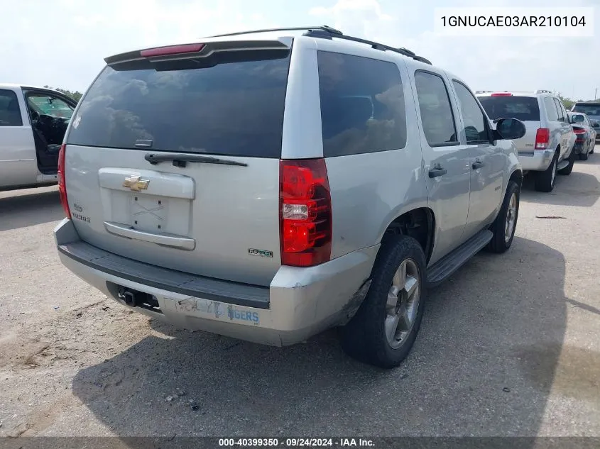 2010 Chevrolet Tahoe Ls VIN: 1GNUCAE03AR210104 Lot: 40399350