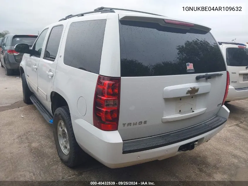 2010 Chevrolet Tahoe Lt VIN: 1GNUKBE04AR109632 Lot: 40432539