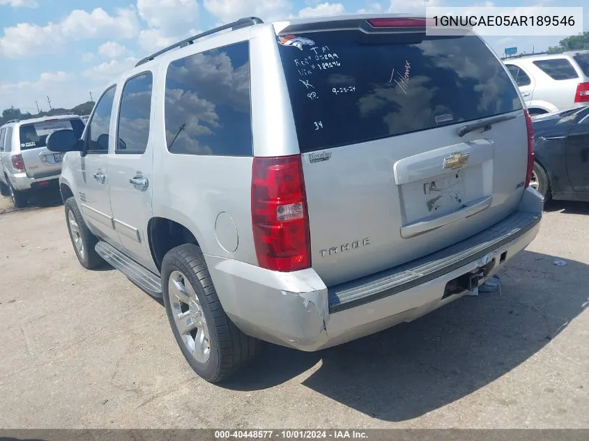 2010 Chevrolet Tahoe Ls VIN: 1GNUCAE05AR189546 Lot: 40448577