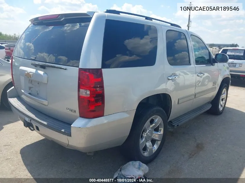 2010 Chevrolet Tahoe Ls VIN: 1GNUCAE05AR189546 Lot: 40448577