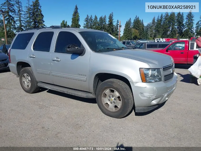 2010 Chevrolet Tahoe Lt VIN: 1GNUKBE0XAR258921 Lot: 40487173