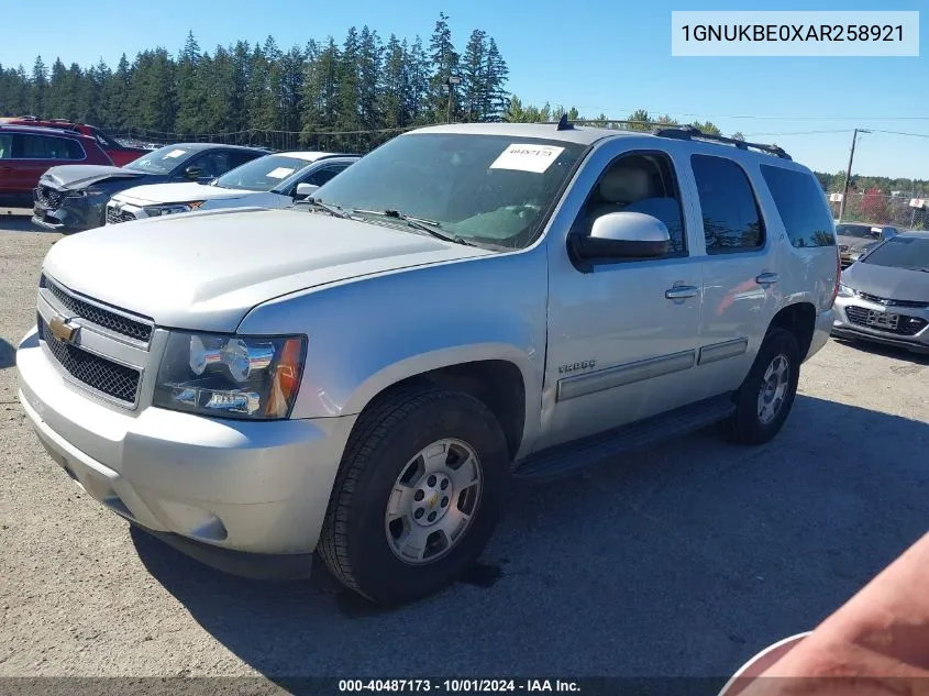 2010 Chevrolet Tahoe Lt VIN: 1GNUKBE0XAR258921 Lot: 40487173