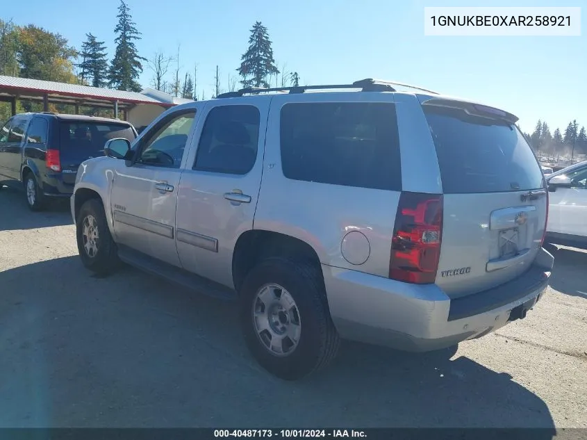 2010 Chevrolet Tahoe Lt VIN: 1GNUKBE0XAR258921 Lot: 40487173