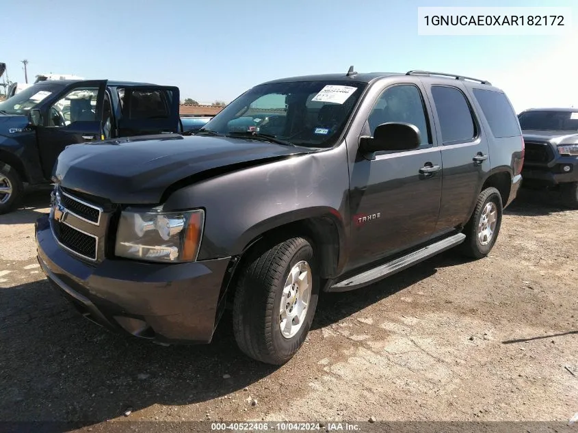 1GNUCAE0XAR182172 2010 Chevrolet Tahoe Ls