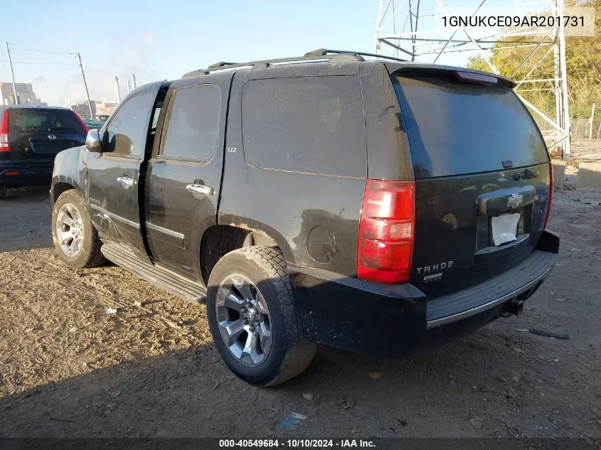 2010 Chevrolet Tahoe Ltz VIN: 1GNUKCE09AR201731 Lot: 40549684