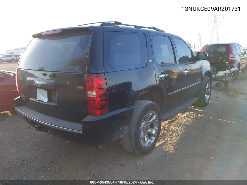 2010 Chevrolet Tahoe Ltz VIN: 1GNUKCE09AR201731 Lot: 40549684