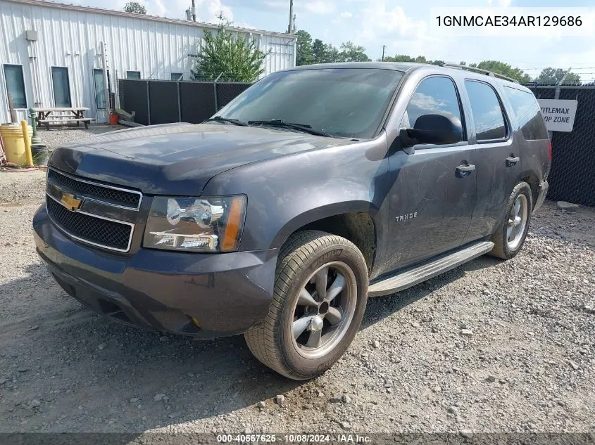 2010 Chevrolet Tahoe Ls VIN: 1GNMCAE34AR129686 Lot: 40557625