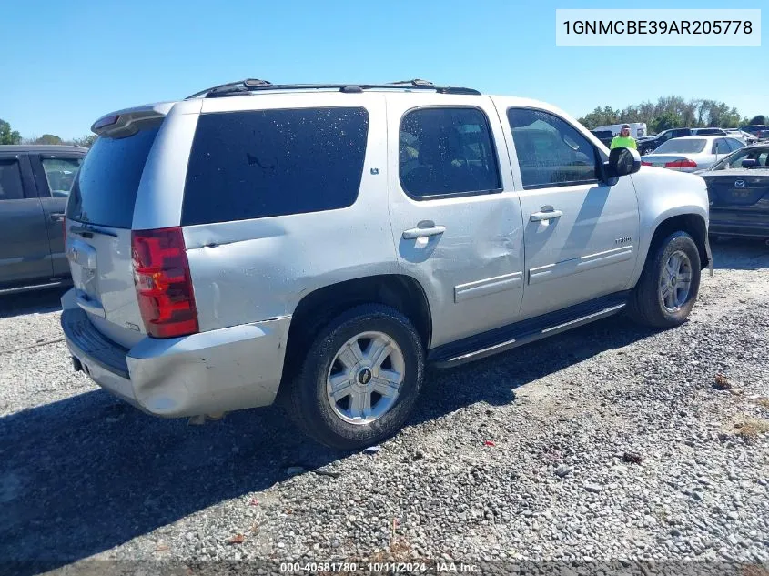 2010 Chevrolet Tahoe Lt VIN: 1GNMCBE39AR205778 Lot: 40581780