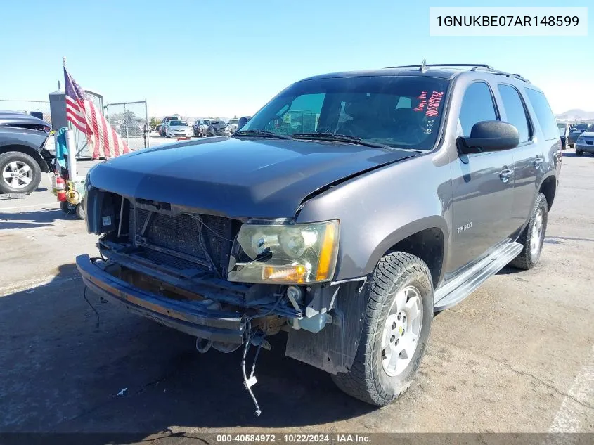 2010 Chevrolet Tahoe Lt VIN: 1GNUKBE07AR148599 Lot: 40584972