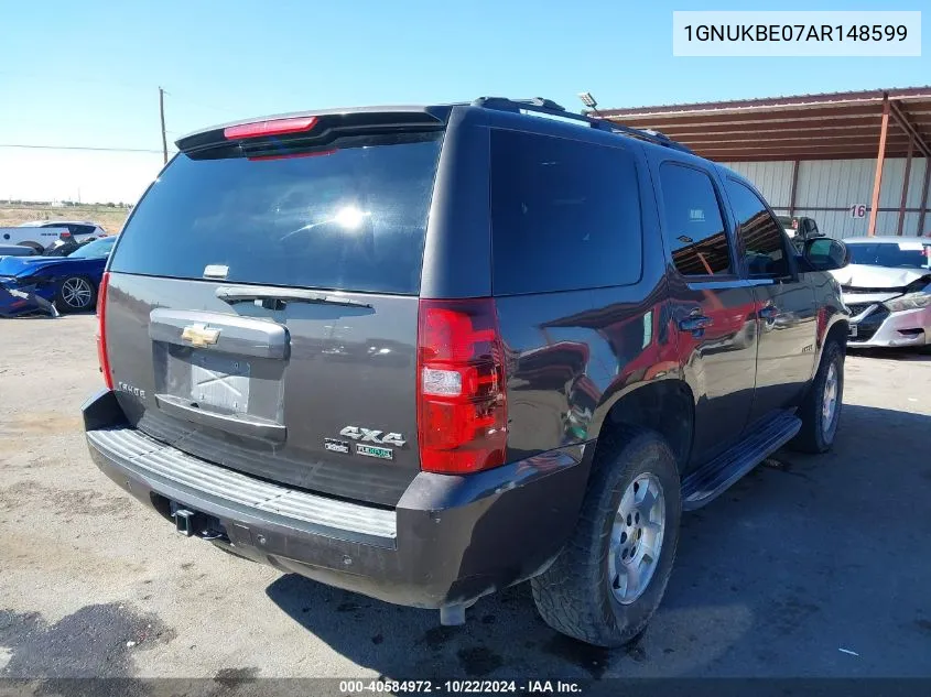 2010 Chevrolet Tahoe Lt VIN: 1GNUKBE07AR148599 Lot: 40584972