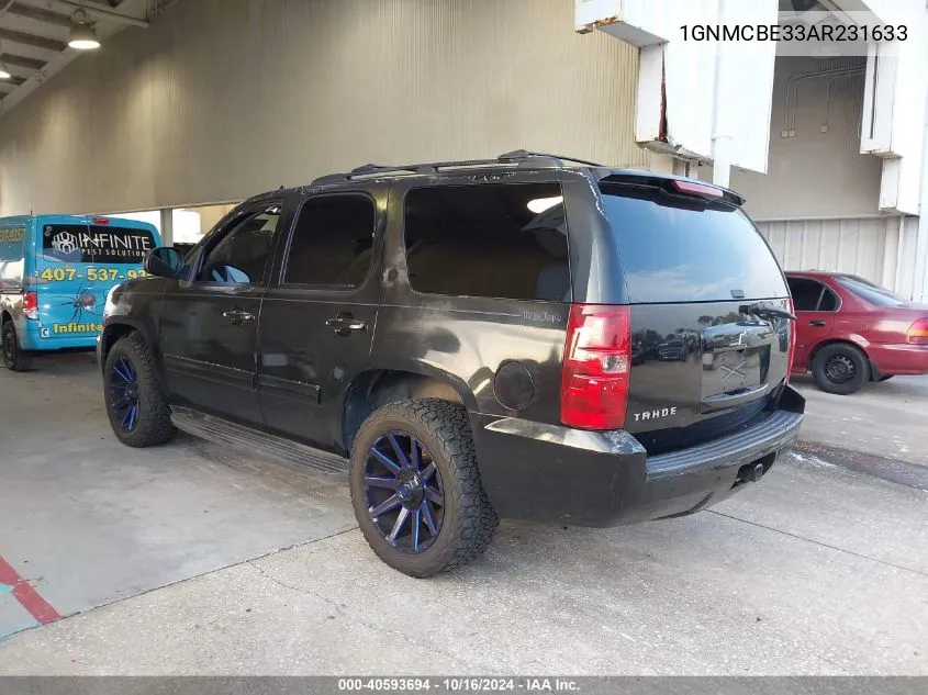 2010 Chevrolet Tahoe Lt VIN: 1GNMCBE33AR231633 Lot: 40593694