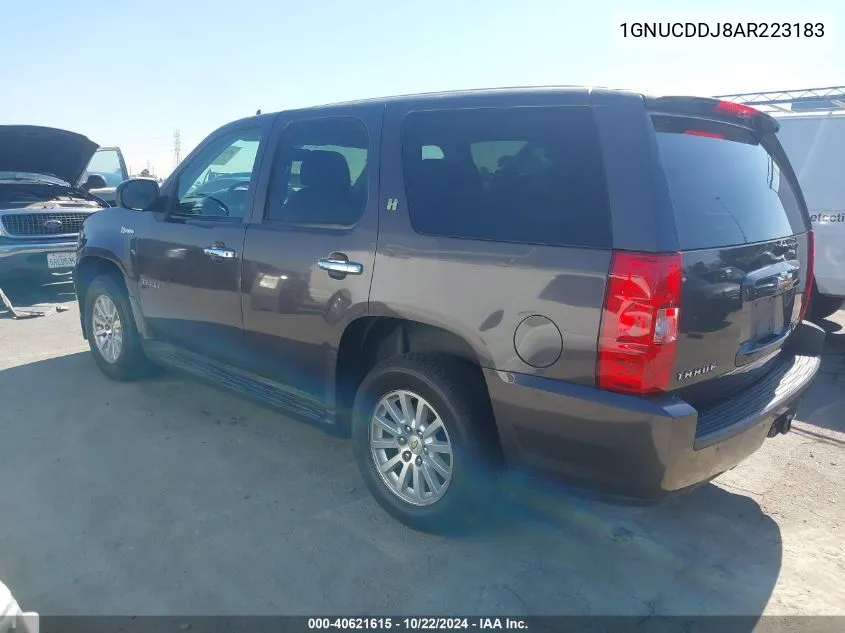 2010 Chevrolet Tahoe Hybrid VIN: 1GNUCDDJ8AR223183 Lot: 40621615