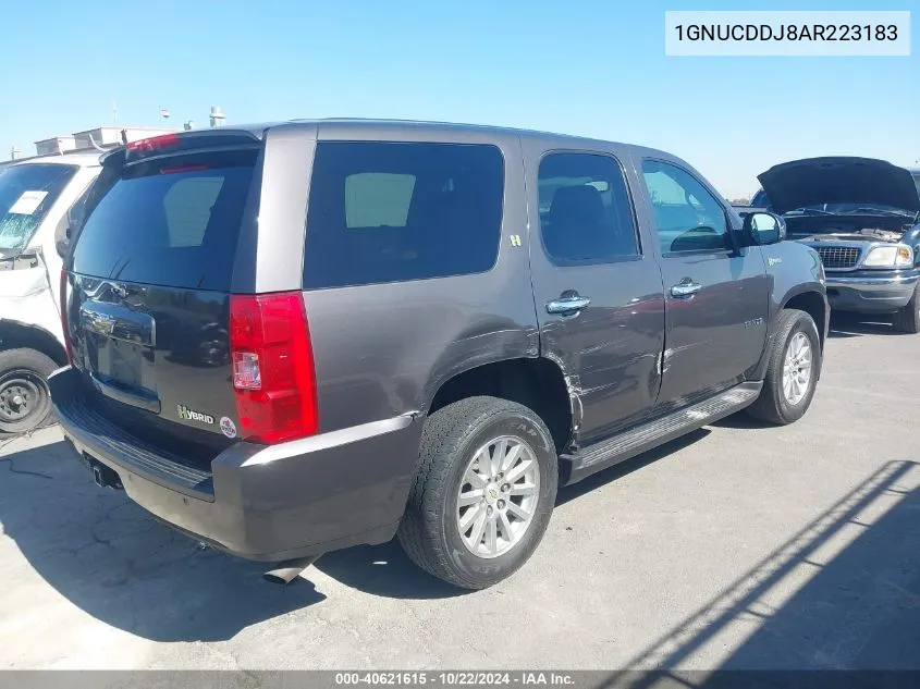 2010 Chevrolet Tahoe Hybrid VIN: 1GNUCDDJ8AR223183 Lot: 40621615