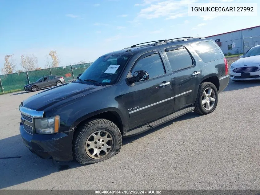 2010 Chevrolet Tahoe K1500 Ltz VIN: 1GNUKCE06AR127992 Lot: 40640134