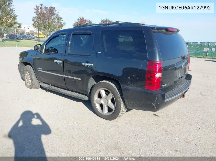 2010 Chevrolet Tahoe K1500 Ltz VIN: 1GNUKCE06AR127992 Lot: 40640134