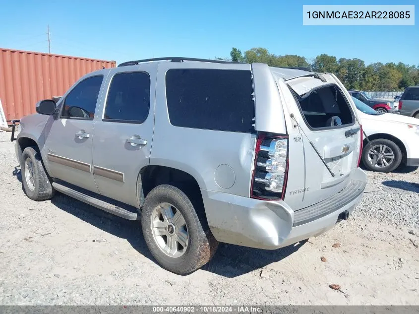 2010 Chevrolet Tahoe Ls VIN: 1GNMCAE32AR228085 Lot: 40640902