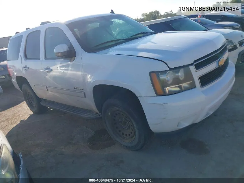 2010 Chevrolet Tahoe Lt VIN: 1GNMCBE30AR215454 Lot: 40648475