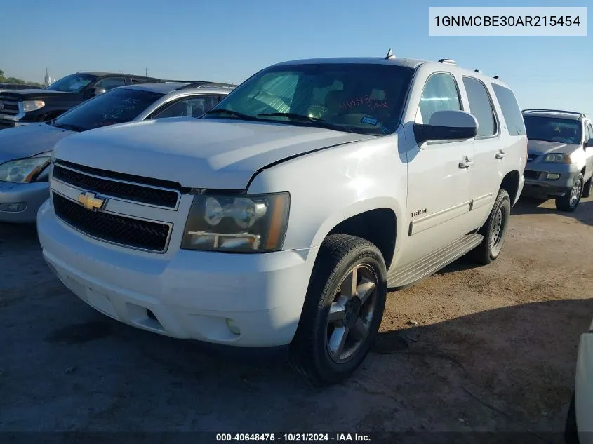 2010 Chevrolet Tahoe Lt VIN: 1GNMCBE30AR215454 Lot: 40648475