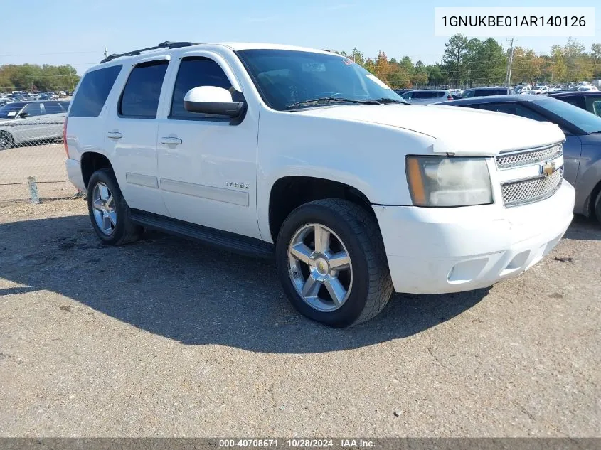 2010 Chevrolet Tahoe Lt VIN: 1GNUKBE01AR140126 Lot: 40708671