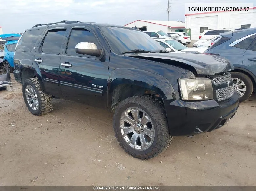 2010 Chevrolet Tahoe Lt VIN: 1GNUKBE02AR206652 Lot: 40737351