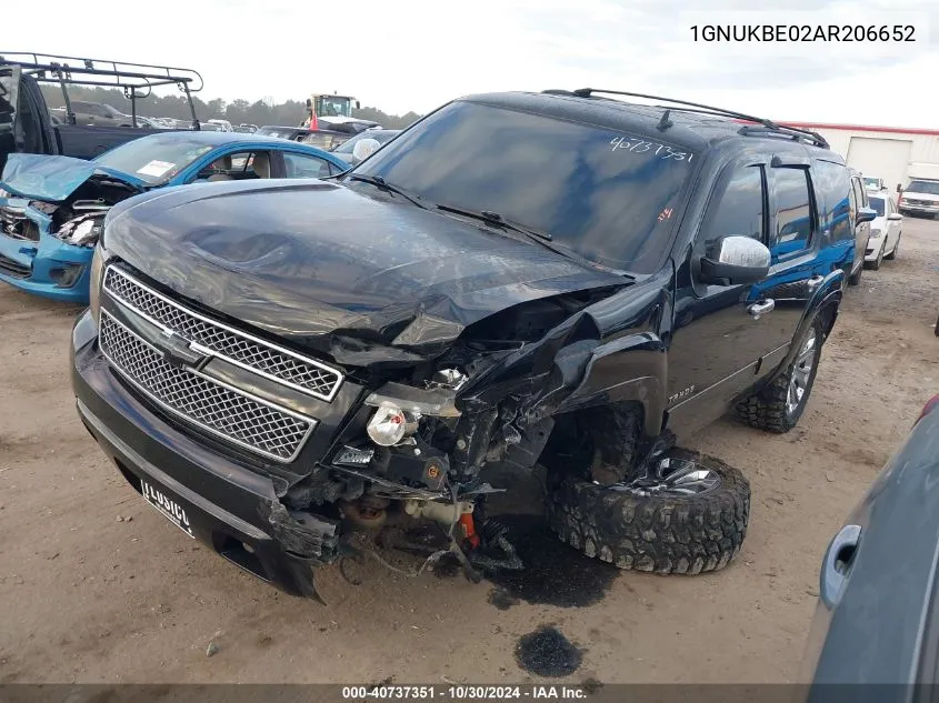 2010 Chevrolet Tahoe Lt VIN: 1GNUKBE02AR206652 Lot: 40737351