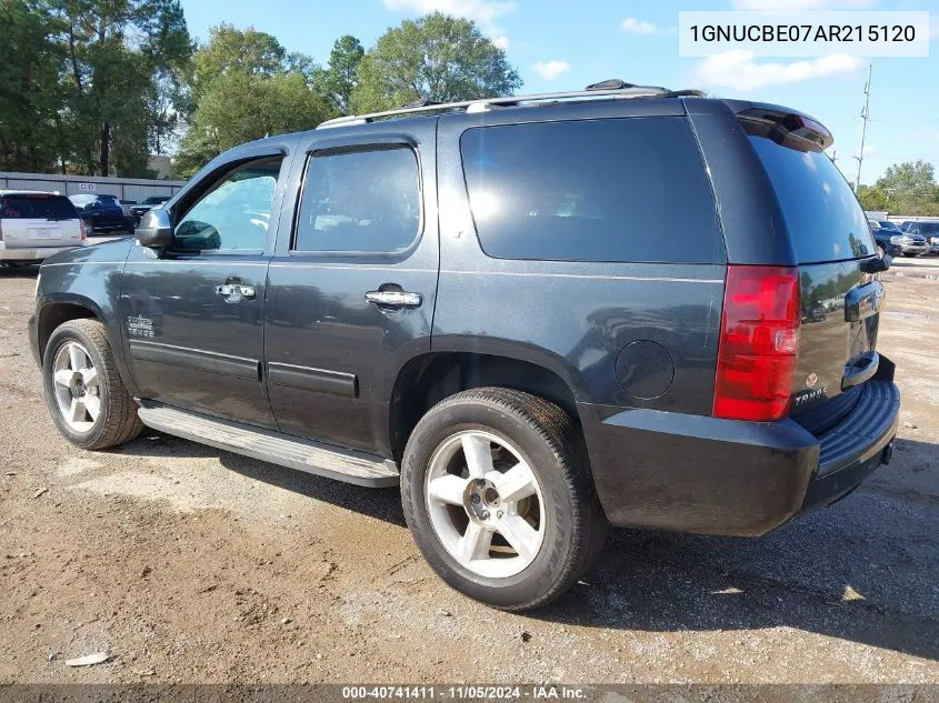 2010 Chevrolet Tahoe Lt VIN: 1GNUCBE07AR215120 Lot: 40741411