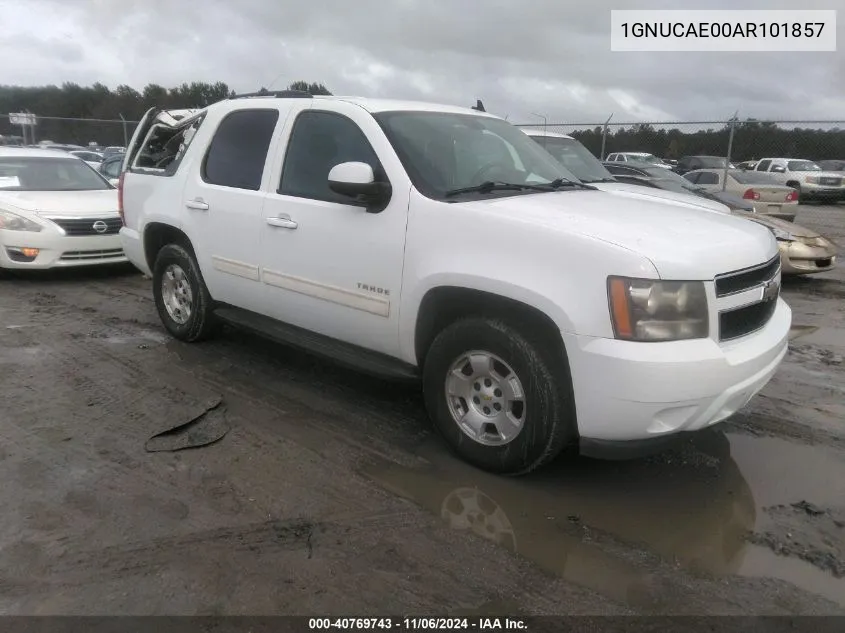 2010 Chevrolet Tahoe Ls VIN: 1GNUCAE00AR101857 Lot: 40769743