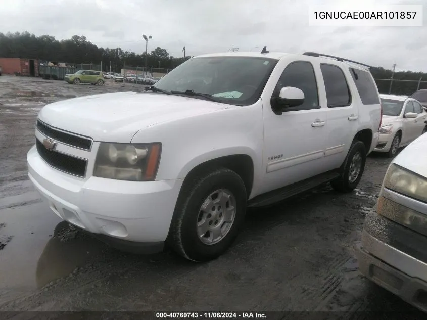 2010 Chevrolet Tahoe Ls VIN: 1GNUCAE00AR101857 Lot: 40769743