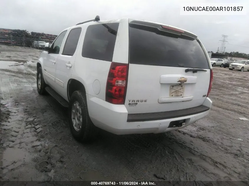 2010 Chevrolet Tahoe Ls VIN: 1GNUCAE00AR101857 Lot: 40769743