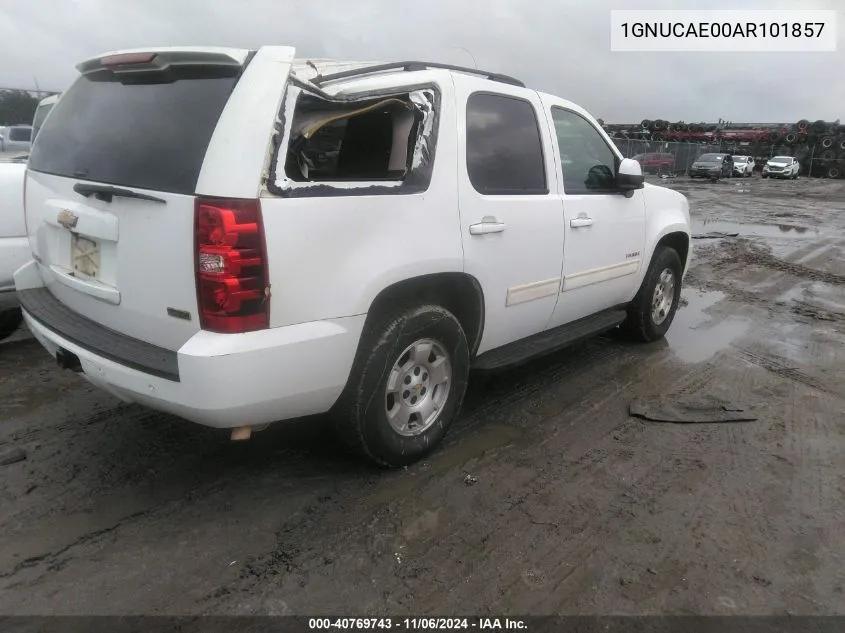 2010 Chevrolet Tahoe Ls VIN: 1GNUCAE00AR101857 Lot: 40769743