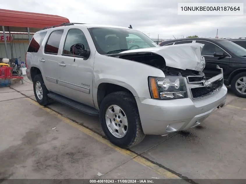 2010 Chevrolet Tahoe Lt VIN: 1GNUKBE00AR187664 Lot: 40810243