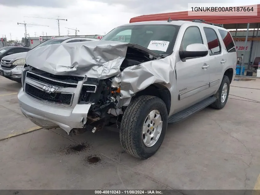 2010 Chevrolet Tahoe Lt VIN: 1GNUKBE00AR187664 Lot: 40810243