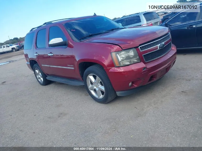 2010 Chevrolet Tahoe Ltz VIN: 1GNUCCE09AR167092 Lot: 40817564