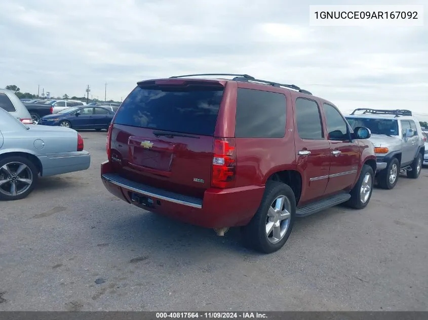 2010 Chevrolet Tahoe Ltz VIN: 1GNUCCE09AR167092 Lot: 40817564